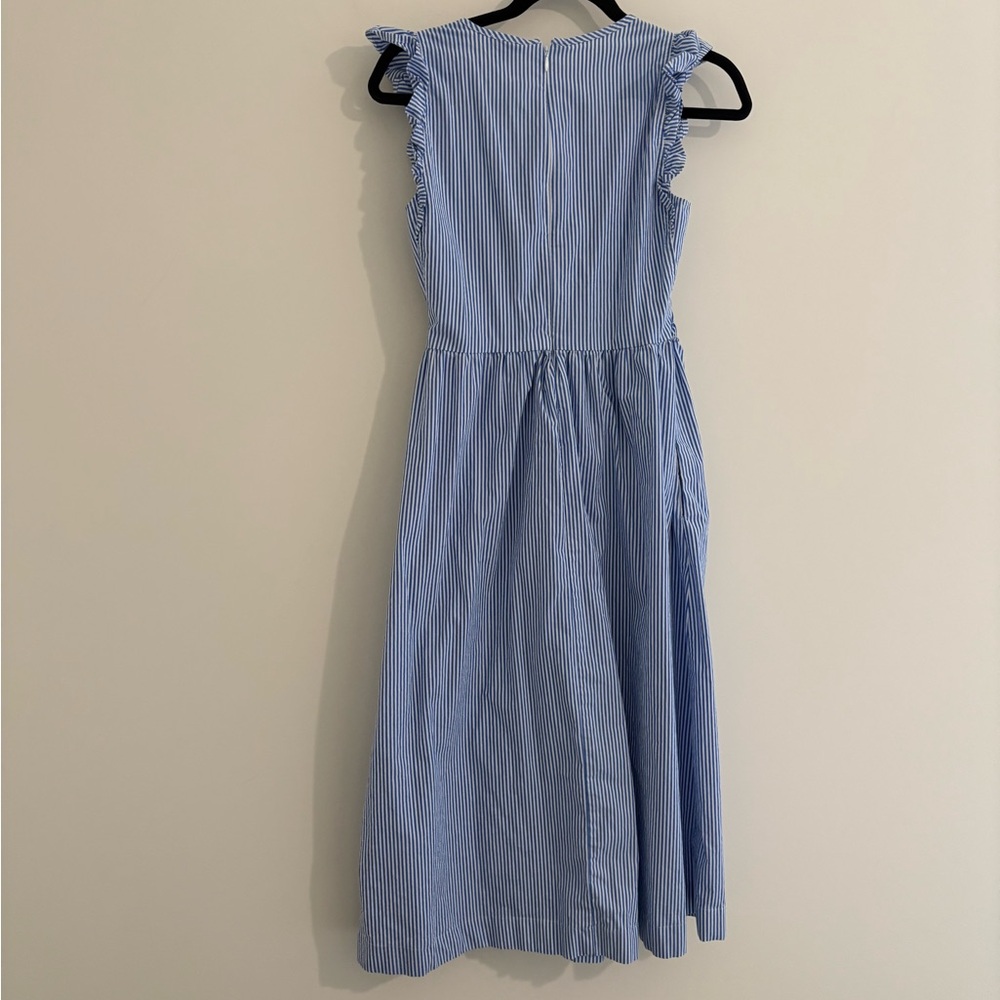 J. Crew Blue Striped Midi Dress - Picture 5 of 11
